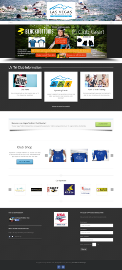 Las Vegas Triathlon Club Homepage Portfolio