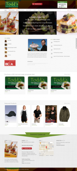 Todd's Unique Dining Homepage Portfolio